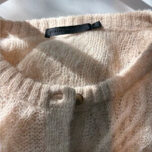 Jenni Kayne Alpaca and wool Cable Cardigan— gauzy/lightweight